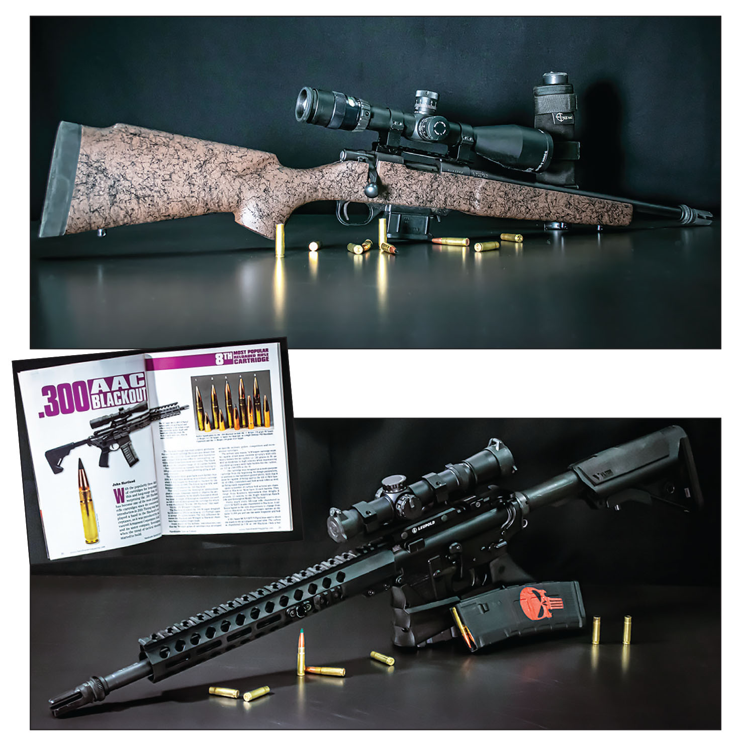 Two rifles were selected for testing. The first was a Howa mini-action with a 16-inch barrel and the second was an AR-15, also featuring a 16-inch barrel.